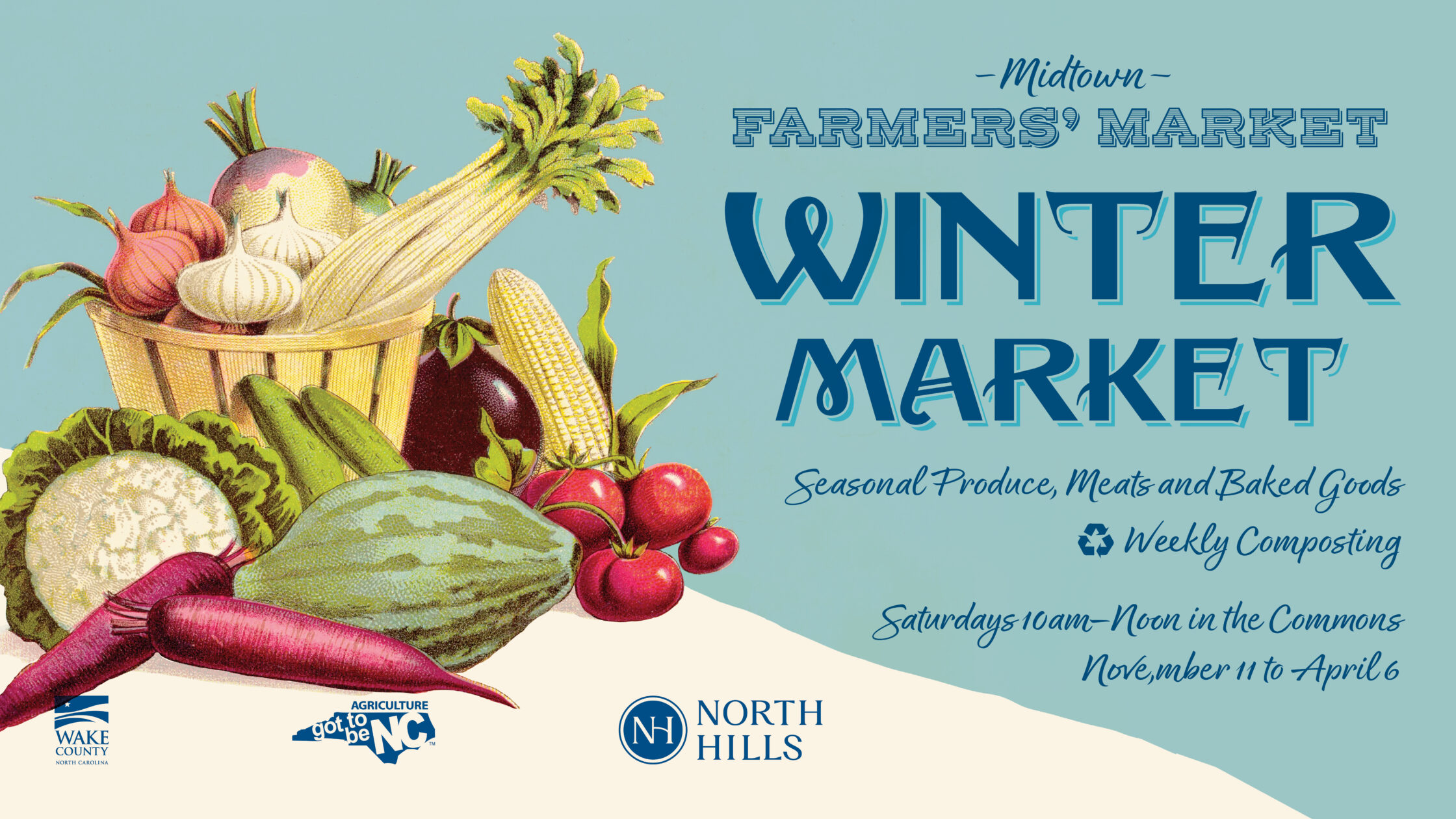 Winter Market Saturdays (November 11 – April 6)